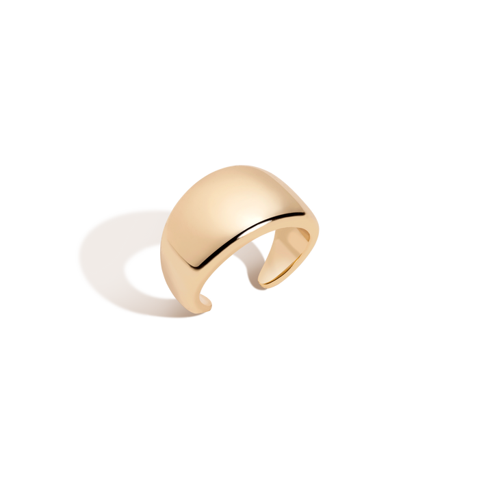 Bold Tapered Ear Cuff Vermeil Yellow Gold First
