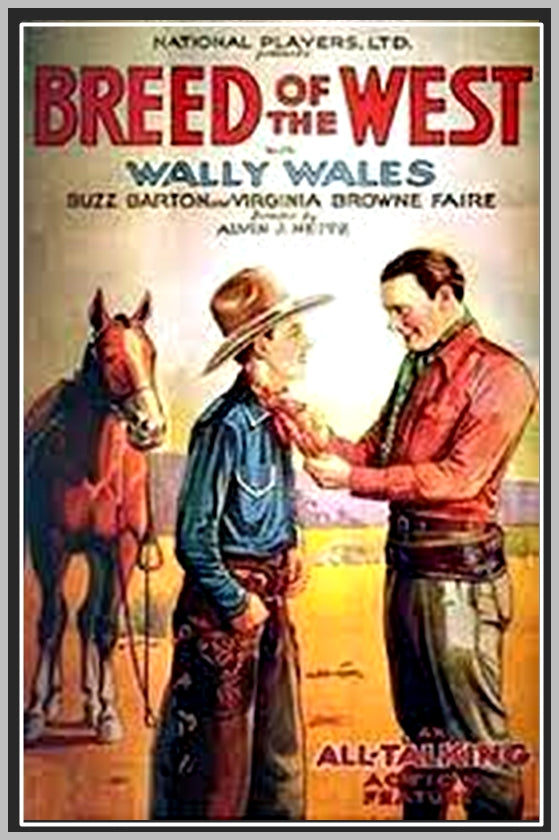 BREED OF THE WEST - 1930 - WALLY WALES - RARE DVD