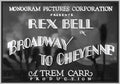 BROADWAY TO CHEYENNE - 1932 - REX BELL - RARE DVD