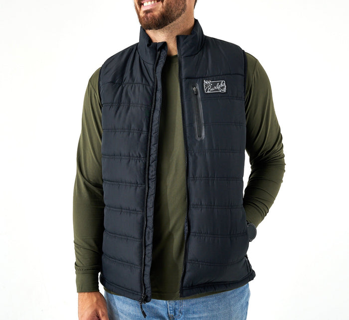 Burlebo black puffer vest
