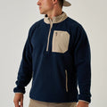 Burlebo Micro Fleece - Dark Blue quarter zip