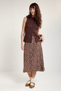 Button Midi Skirt - 6016