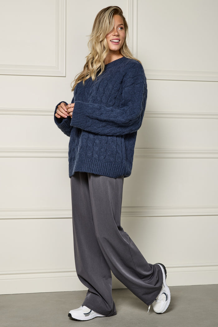 Cable Knit Sweater - 8149