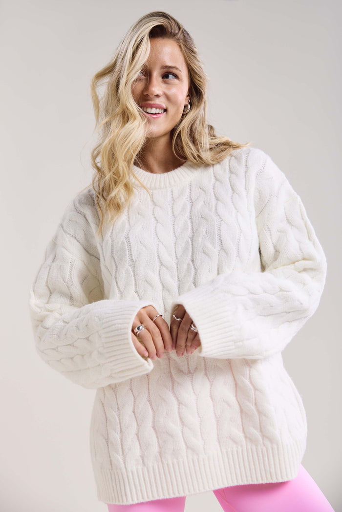 Cable Knit Sweater - 8149