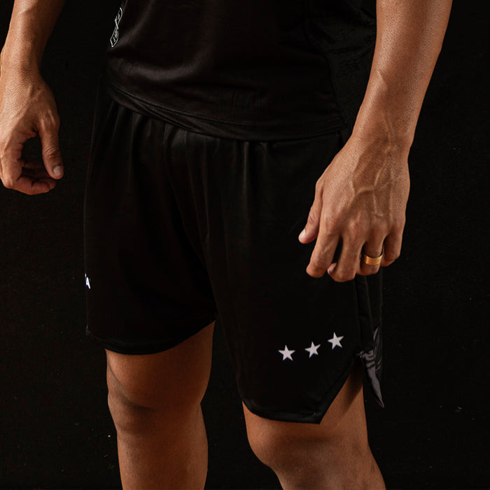 Calção Athleta SS24 Futevôlei -  Preto/Cinza