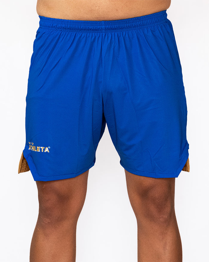 Calção Athleta SS25 Futevôlei - Blue White Gold
