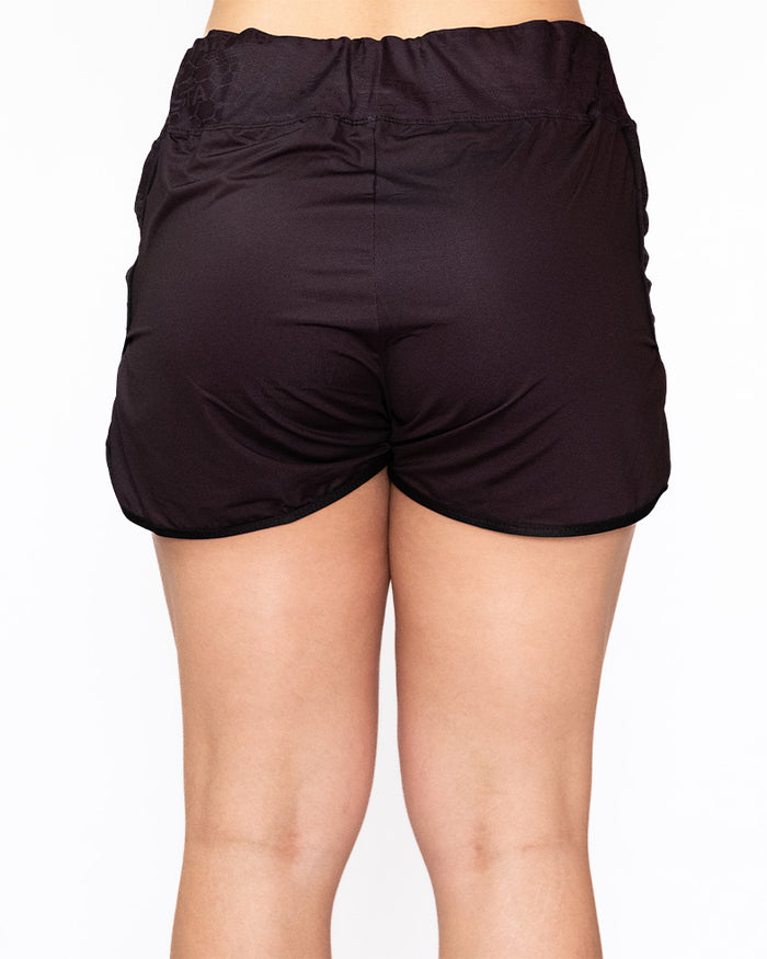 Calção Athleta SS25 Futevôlei Fem - Black Gold