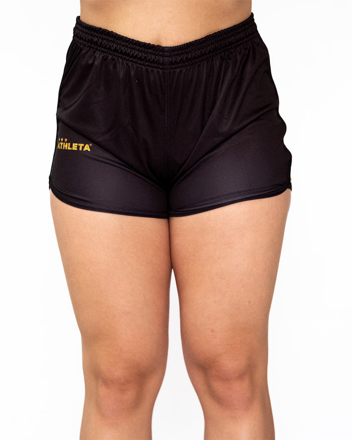 Calção Feminino Athleta SS25 Comfort - Black Gold