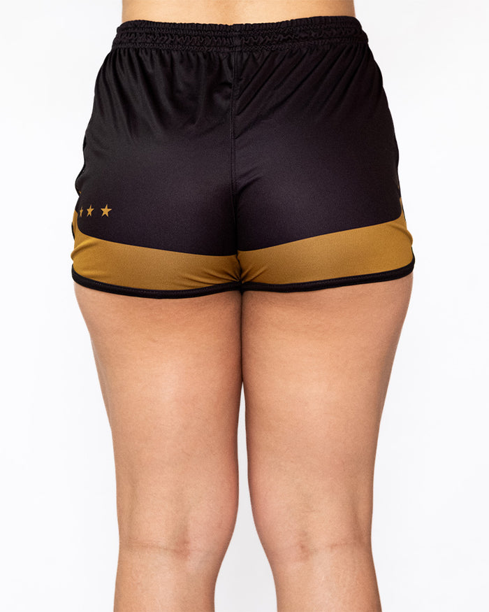 Calção Feminino Athleta SS25 Comfort - Black Gold