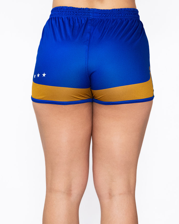 Calção Feminino Athleta SS25 Comfort - Blue White Gold