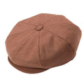 Camel wool felt newsboy cap