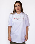 Camisa Athleta 90 Casual Futevôlei Cuidado Shark Attack Branco ATL009B