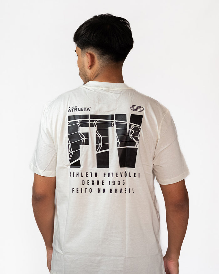 Camisa Athleta 90 Casual Futevôlei FTV OFF WHITE ATL004OW