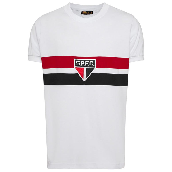Camisa Athleta Retrô São Paulo 1970 Branca