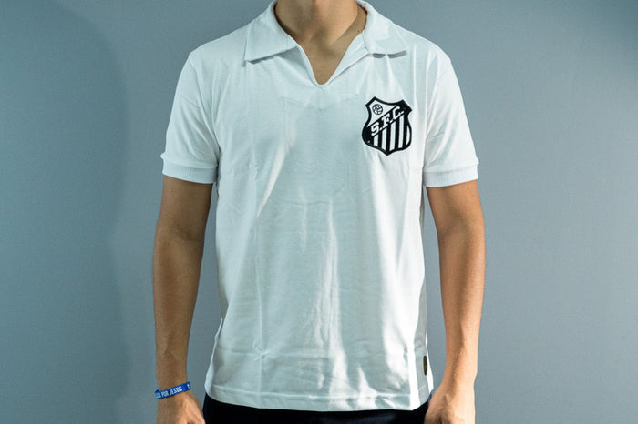 Camisa Athleta Santos Manga Curta Retrô 1962 e 1963