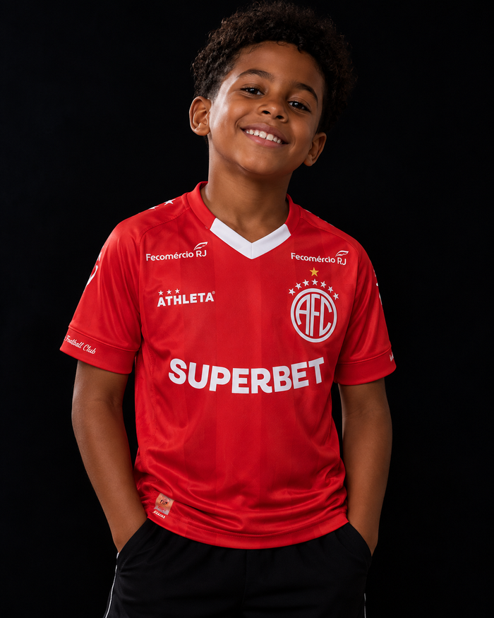 Camisa Infantil Torcedor America Vermelha 2025