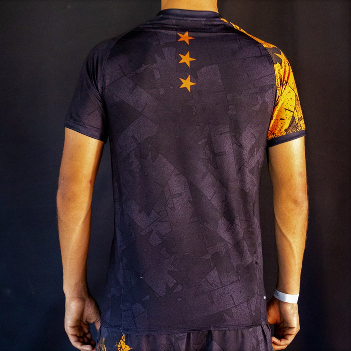 Camisa Linha Athleta Free 23 - Preto com Laranja