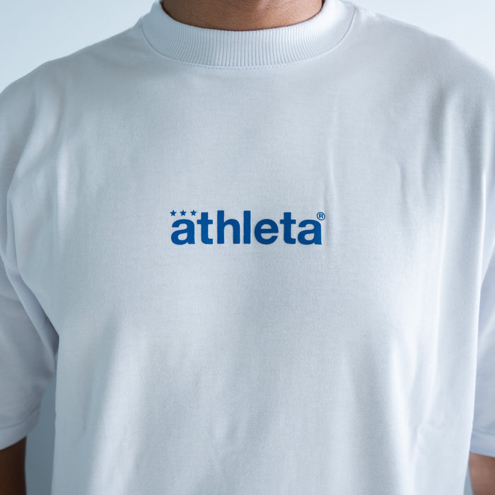 Camiseta Athleta Casual Oversized Black and White 2025 - Branca Free