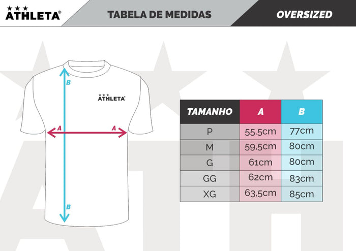 Camiseta Athleta Casual Oversized Black and White 2025- Branca Logo bolinha