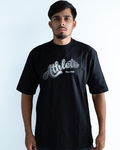 Camiseta Athleta Casual Oversized Black and White 2025- Preta College