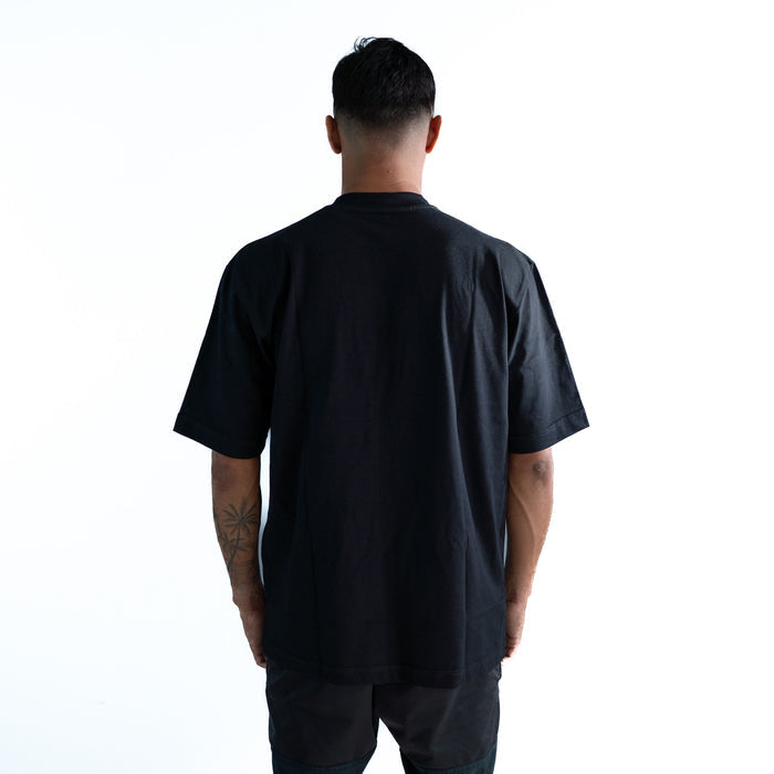 Camiseta Athleta Casual Oversized Black and White 2025- Preta Logo bolinha