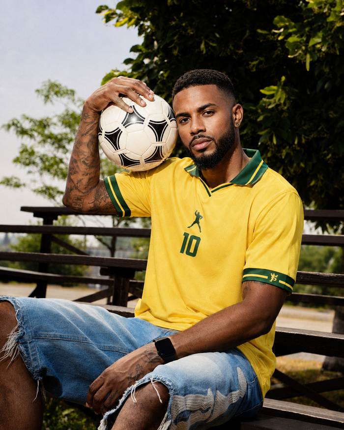 Camiseta Brasil Pelé 10 | Casual Amarela