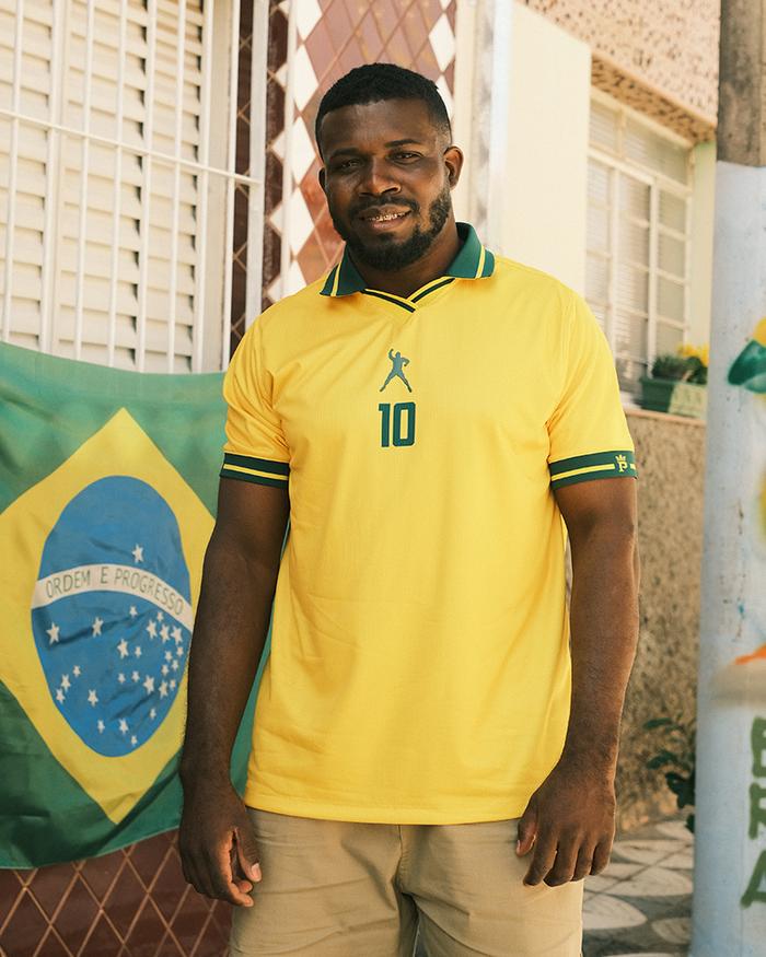 Camiseta Brasil Pelé 10 | Casual Amarela