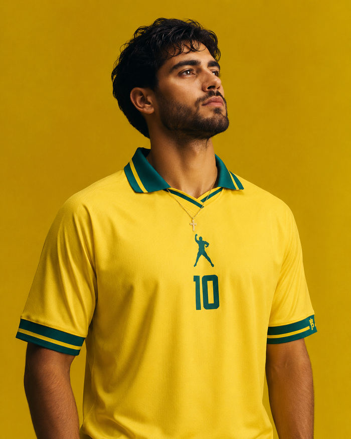 Camiseta Brasil Pelé 10 | Casual Amarela