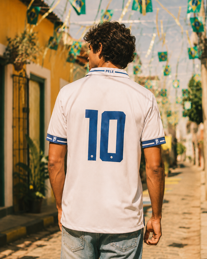 Camiseta Brasil Pelé 10 | Casual Branca