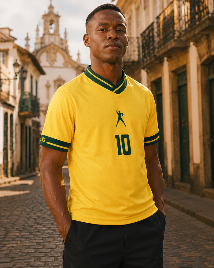 Camiseta Brasil Pelé 10 | Performance Amarela