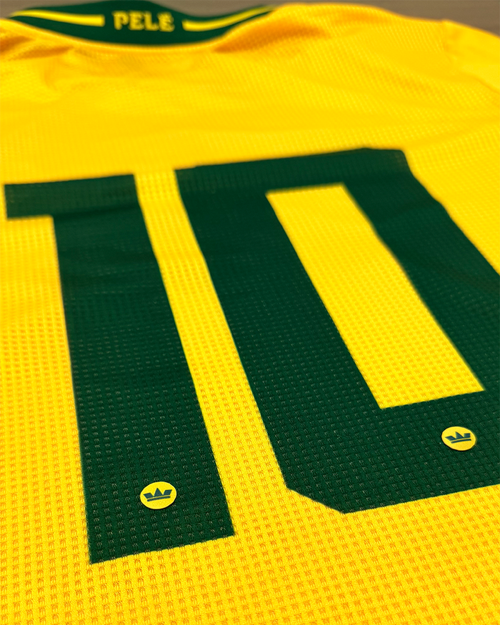 Camiseta Feminina Brasil Pelé 10 | Performance Amarela