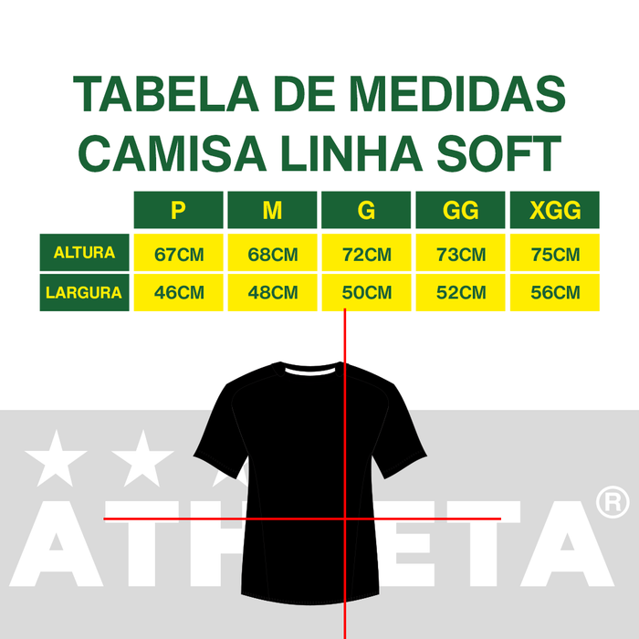 Camiseta Masculina Athleta Soft 26 - Verde