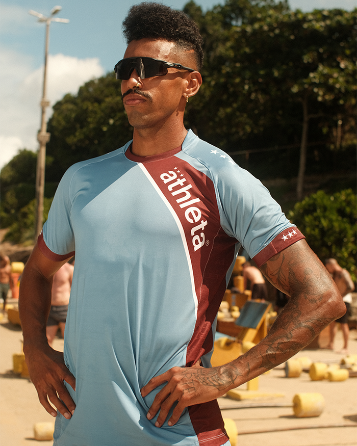 Camiseta Masculina Linha Free 26 -  Blue Brown