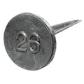 Cast aluminum lot markers-3" round with 3-spline stake cemetery supplies from lynch supply