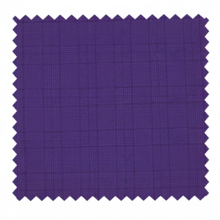 Vinci Catania Collection Modern Fit purple windowpane 2 piece suit jacket with a checkered pattern.