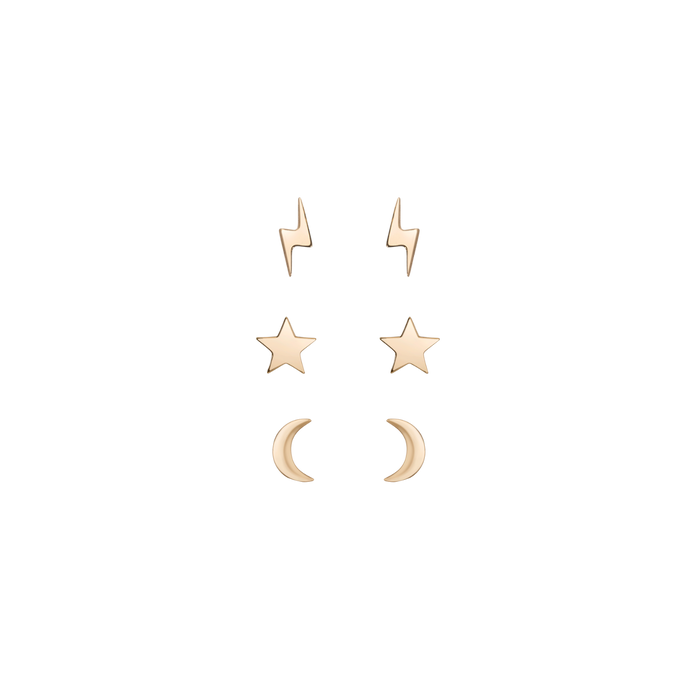 Celestial Stud Earring Set Single Pair First