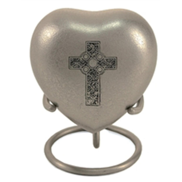Celtic cross cremation keepsake heart cremation supplies and equipment product