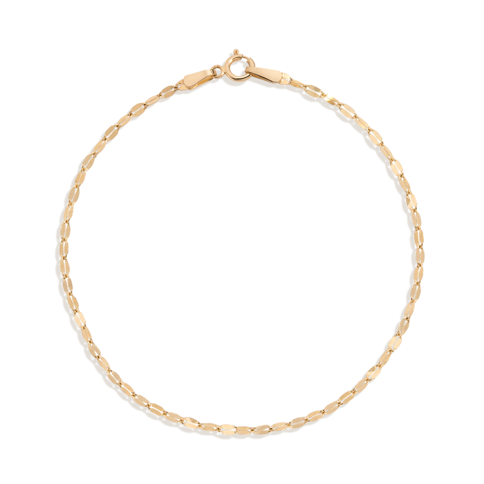 Valentino Chain Bracelet Vermeil 14k Yellow Gold 6in 6.5in 7in 7.5in First