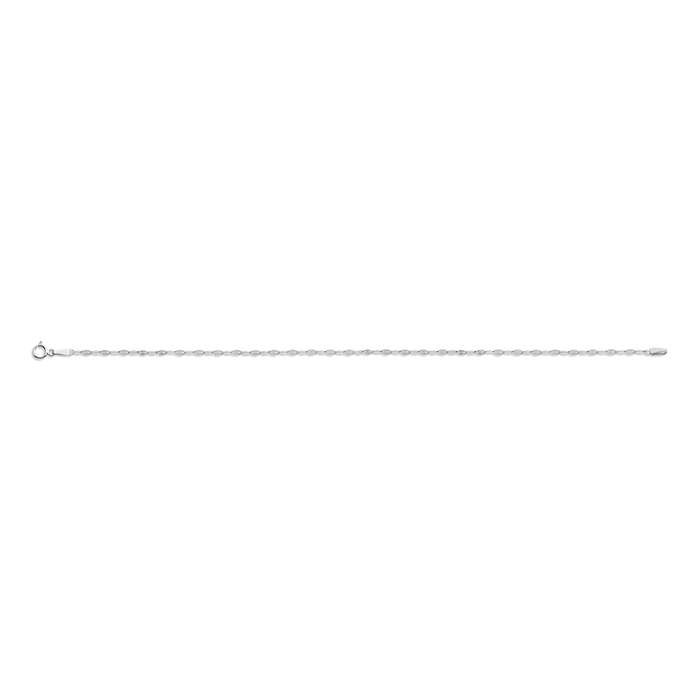 Valentino Chain Bracelet Vermeil 14k White Gold 6in 6.5in 7in 7.5in