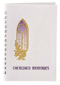 Cherished memories register book used in funeral service operations, from lynch supply