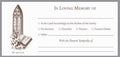 Church window memorial offering & contribution envelopes used in funeral service operations, from lynch supply