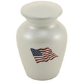 Classic flag keepsake urn-white cremation supplies and equipment product