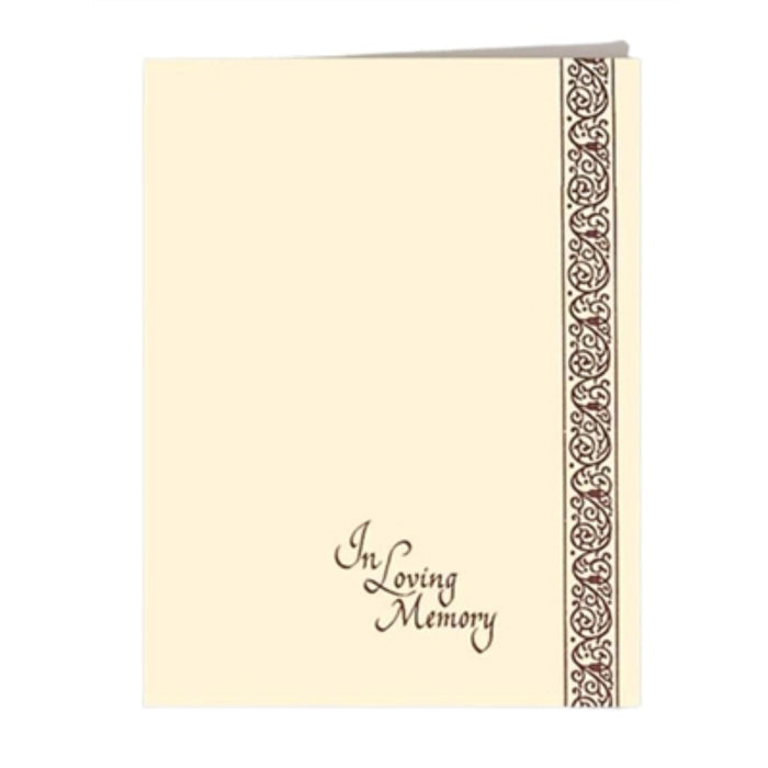 Classic series service folder used in funeral service operations, from lynch supply