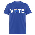 CLAVERS VOTE T-SHIRT - royal blue