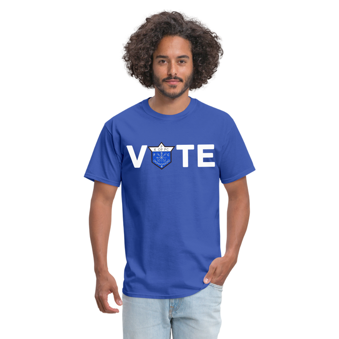 CLAVERS VOTE T-SHIRT - royal blue