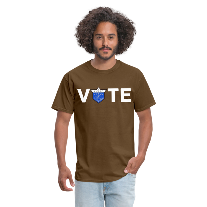 CLAVERS VOTE T-SHIRT - brown