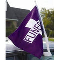Clip-on  lead car funeral flag-purple used in funeral service operations, from lynch supply