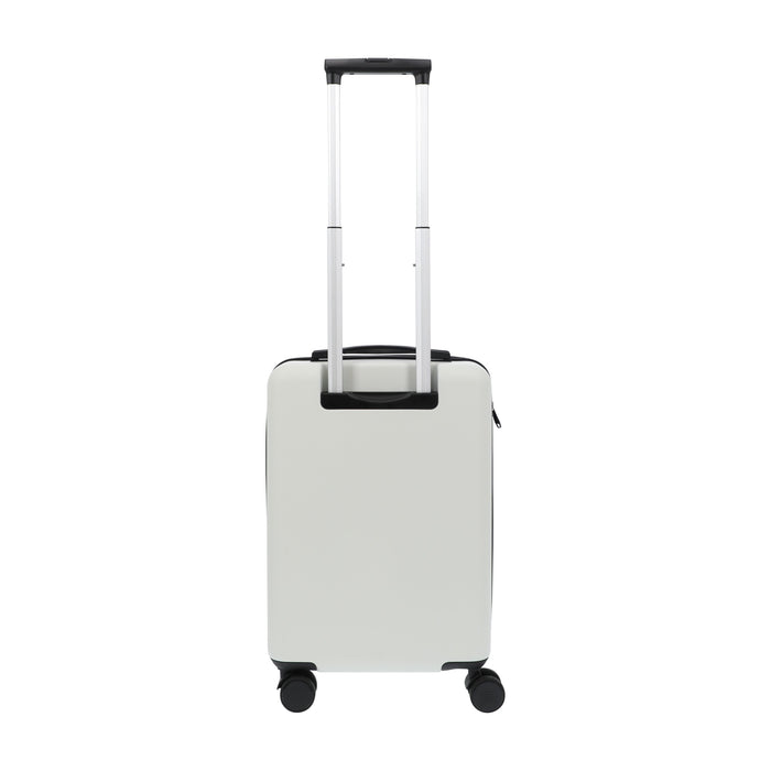 White Coca Cola 22.5" carry-on spinner suitcase rolling luggage by Ful
