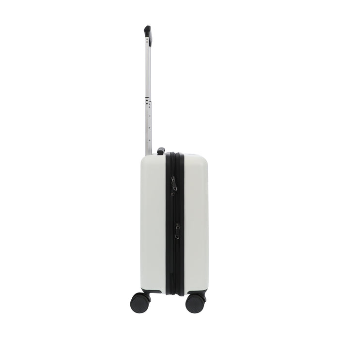 White Coca Cola 22.5" carry-on spinner suitcase rolling luggage by Ful