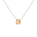 Column Pendant Necklace Vermeil 14k 18k Yellow Gold First